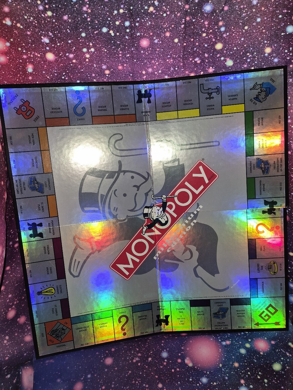 🎲✨ Monopoly Millennium Edition 2000 – Complete Game – Metallic Tin Vintage Y2K